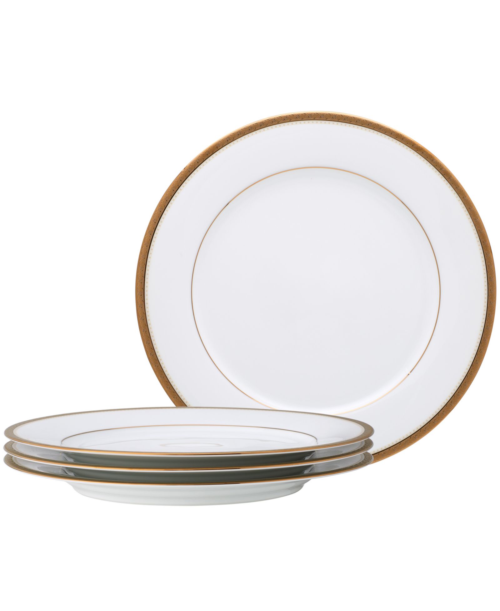 Набор тарелок Noritake Charlotta Gold 4 Piece