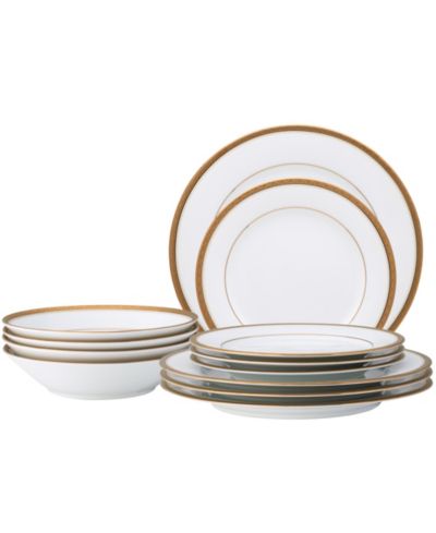 Набор Noritake Charlotta Gold, 12 предметов, на 4 персоны