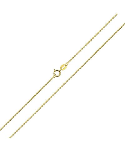 Bling Jewelry 1MM тонкая цепочка Cuban Cable Link, 16, 18 Inch