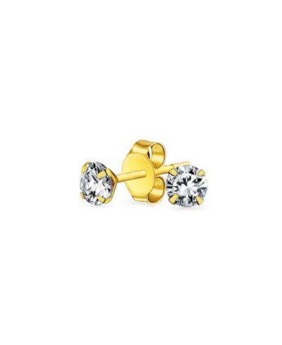 Серьги-гвоздики Bling Jewelry Tiny 14K 25CT Round Cubic Zirconia