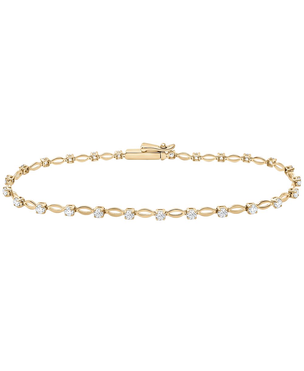 Браслет Macy's Diamond 1 ct. t.w. в 10k Yellow Gold