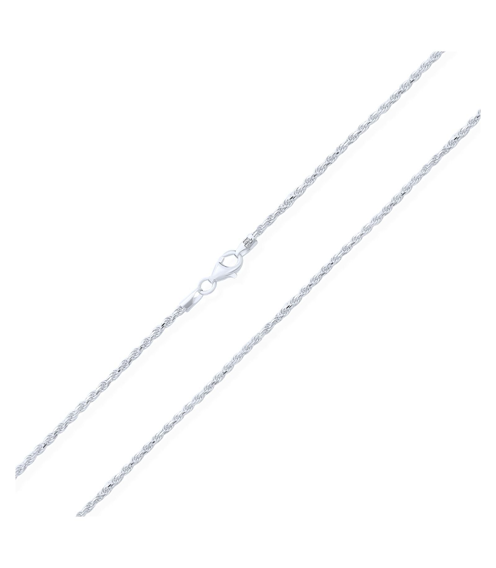 Bling Jewelry 040 Gauge, Rope Chain Necklace 16 18 Inch