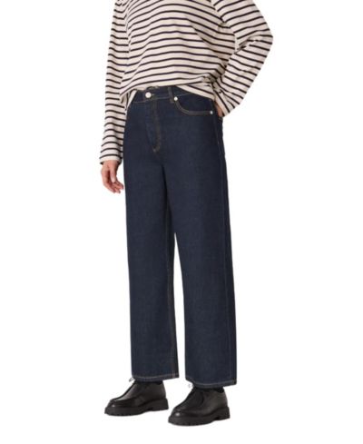 Whistles Women's Straight Ankle Length Jeans