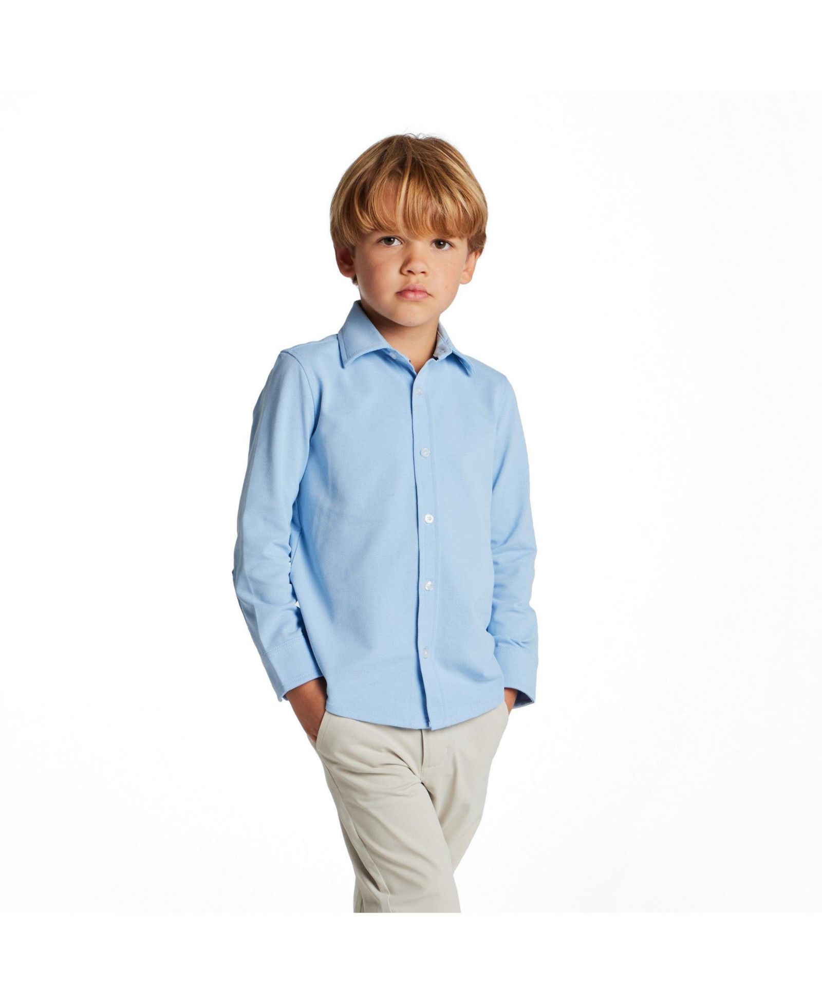 Andy & Evan Toddler Boys Knit-Tech Shirt