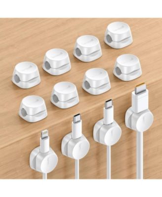 Lamicall 1-Slot Lock Adhesive Cable Clips for 2.5-8mm Cables