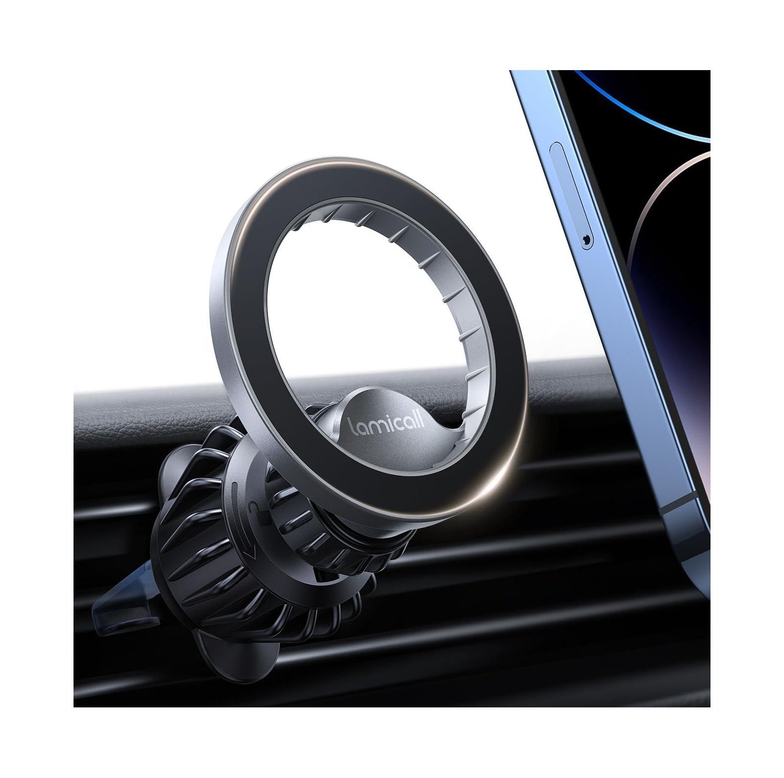 Lamicall MagSafe 360-Degree Rotatable Car Phone Mount for iPhone