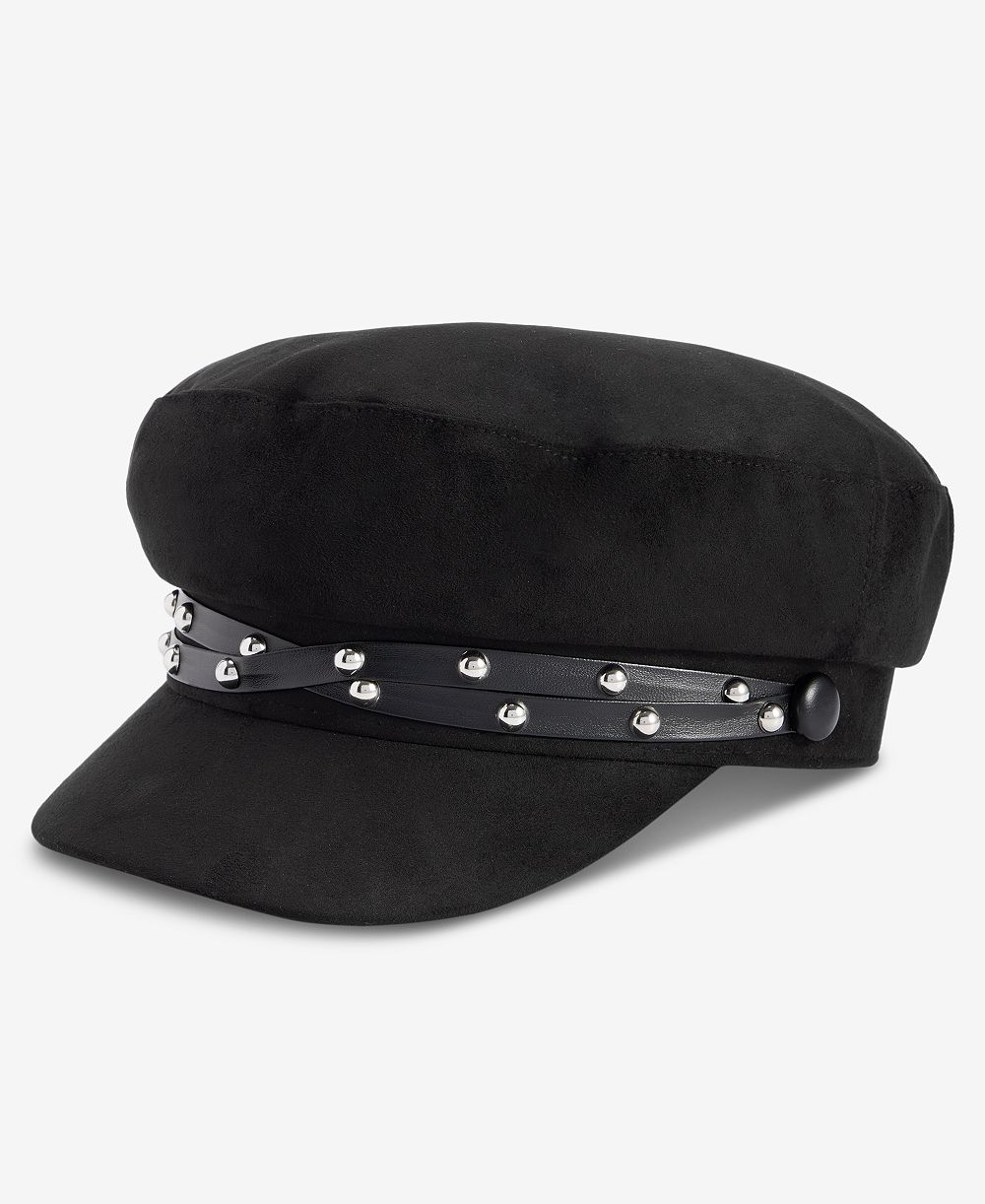 I.N.C. International Concepts Double Stud Band Suede Skipper Cap, Macy's Exclusive