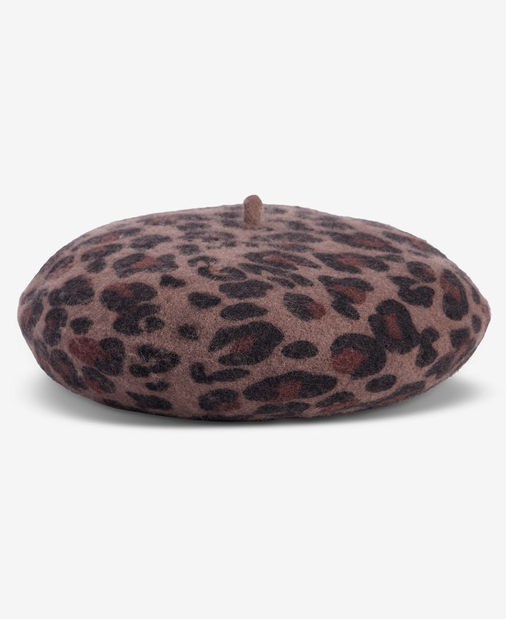 I.N.C. International Concepts Leopard Print Wool-Blend Beret, Macy's Exclusive