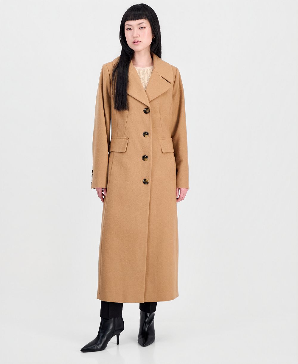 Anne Klein Women's Single-Breasted Maxi Coat