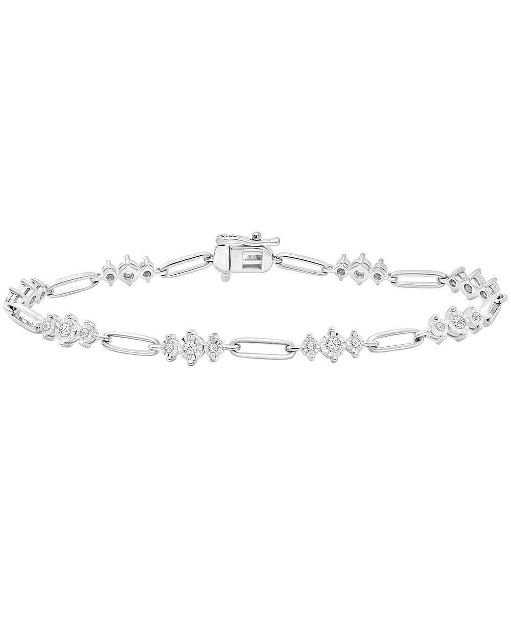 Браслет Macy's Diamond в стерлинговом серебре 1/2 ct. t.w.