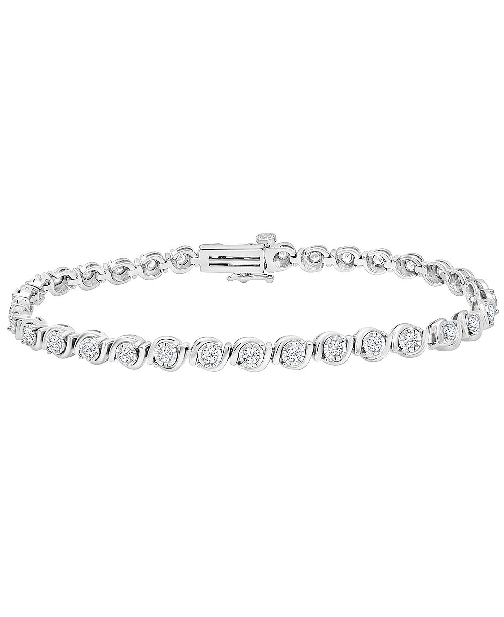 Macy's Diamond Bracelet (1 ct. t.w.) in Sterling Silver