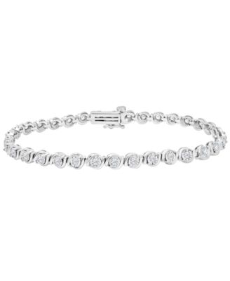 Macy's Diamond Bracelet (1 ct. t.w.) in Sterling Silver