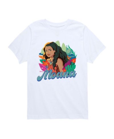 Moana Boys' 8-20 Live Action Florals Graphic Short-Sleeve T-Shirt