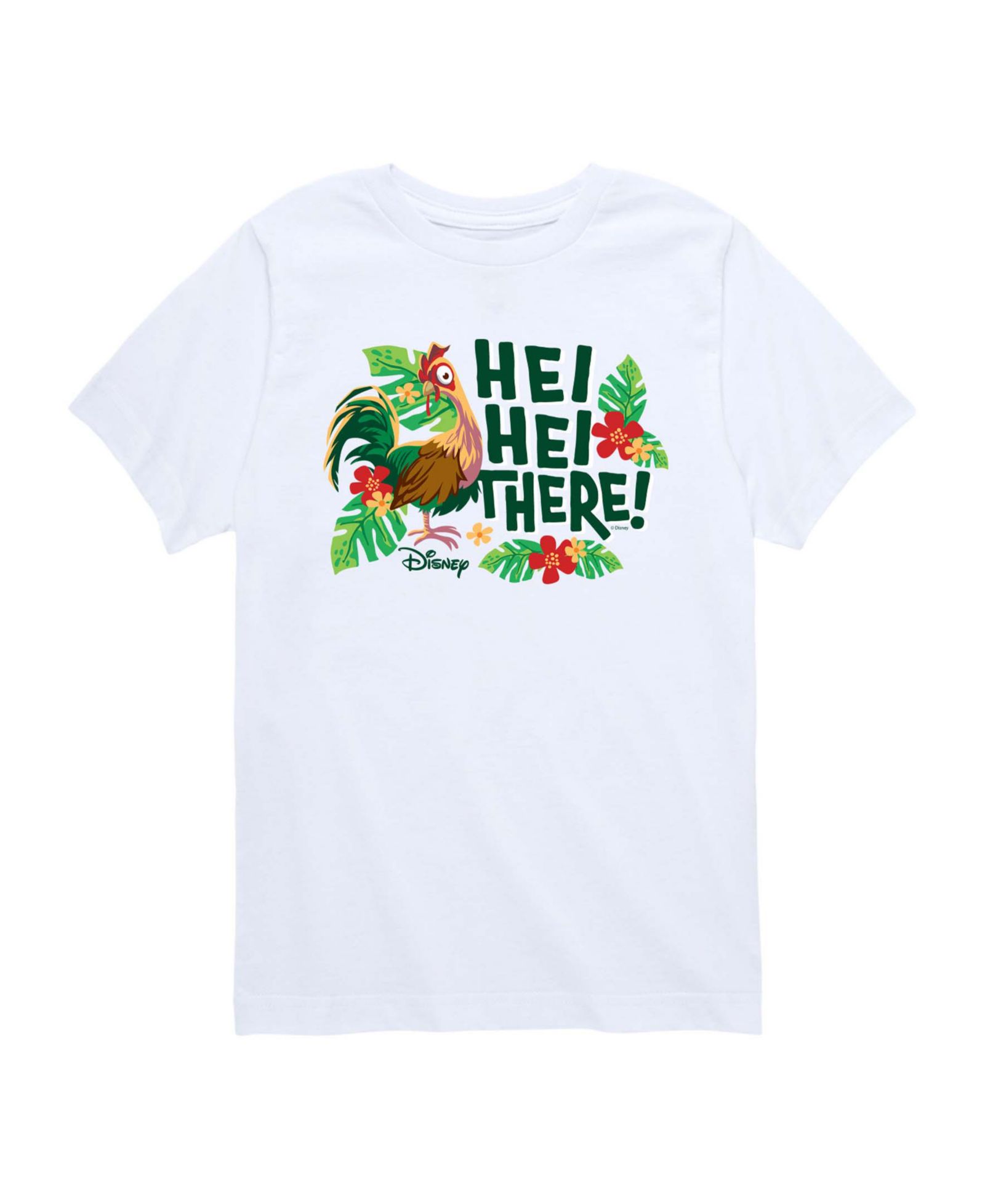 Moana Boys' 8-20 Live Action Hei Hei There Short-Sleeve T-Shirt