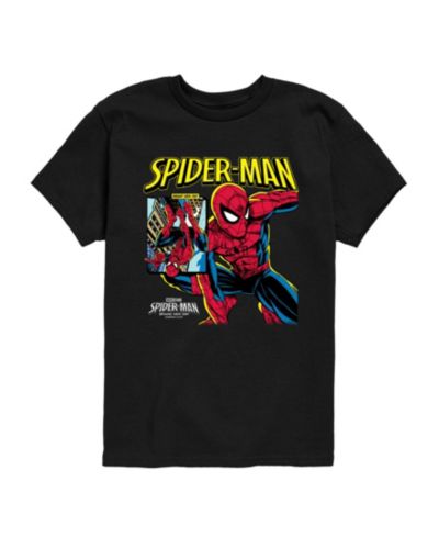 Marvel Boys' 8-20 Brand New Day Spider-Man Comic Cover Short-Sleeve T-Shirt