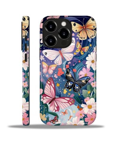 Gonez iPhone 14 Pro 2-in-1 Dual-Layer Shockproof Floral Case for iPhone 14 Pro