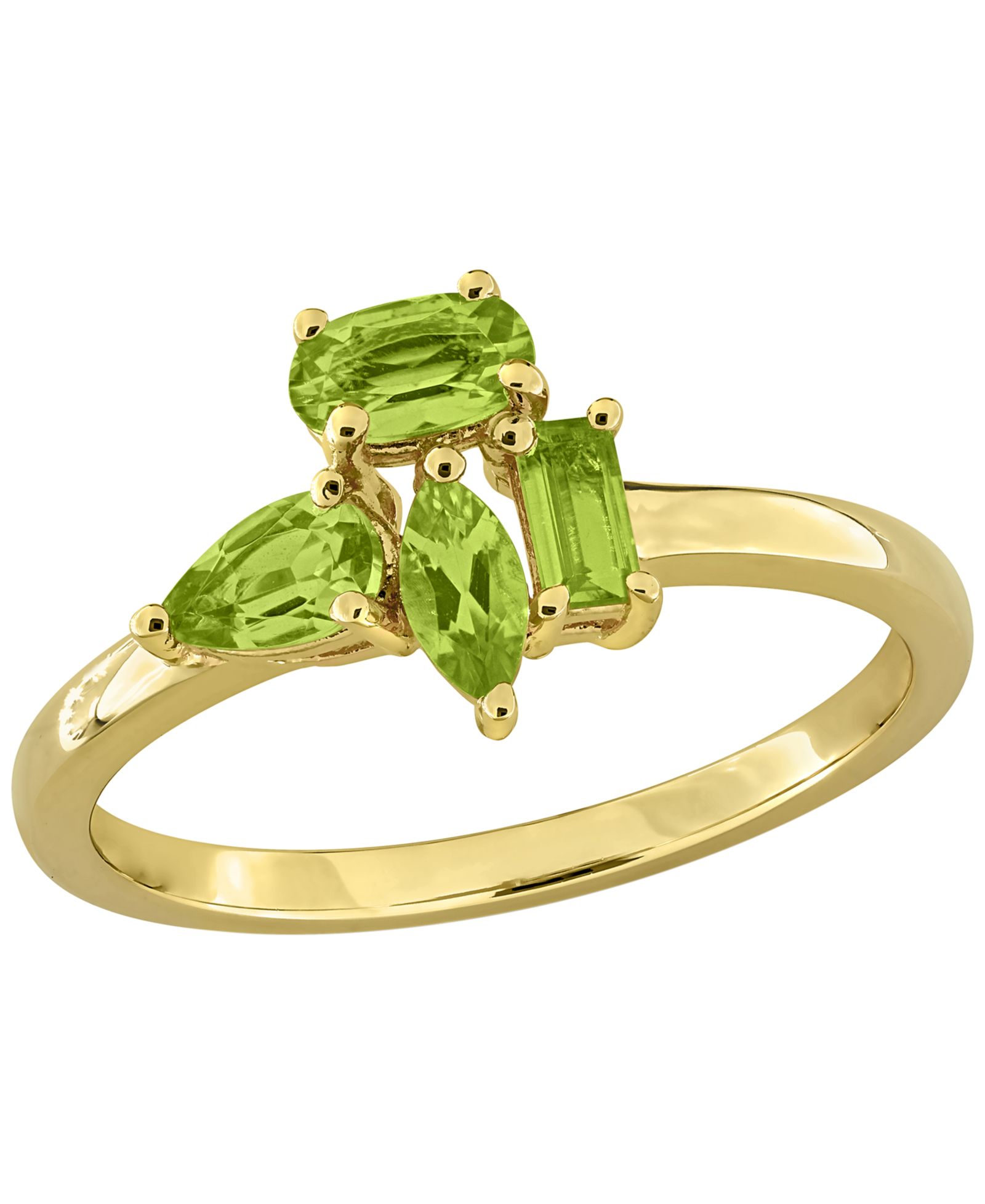 Macy's Peridot (3/4 ct. t.w.) Ring in 14k Gold-Over-Silver