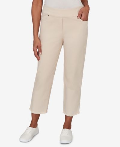 Alfred Dunner Women's Camden Market Natural Super Stretch Ankle Jeans