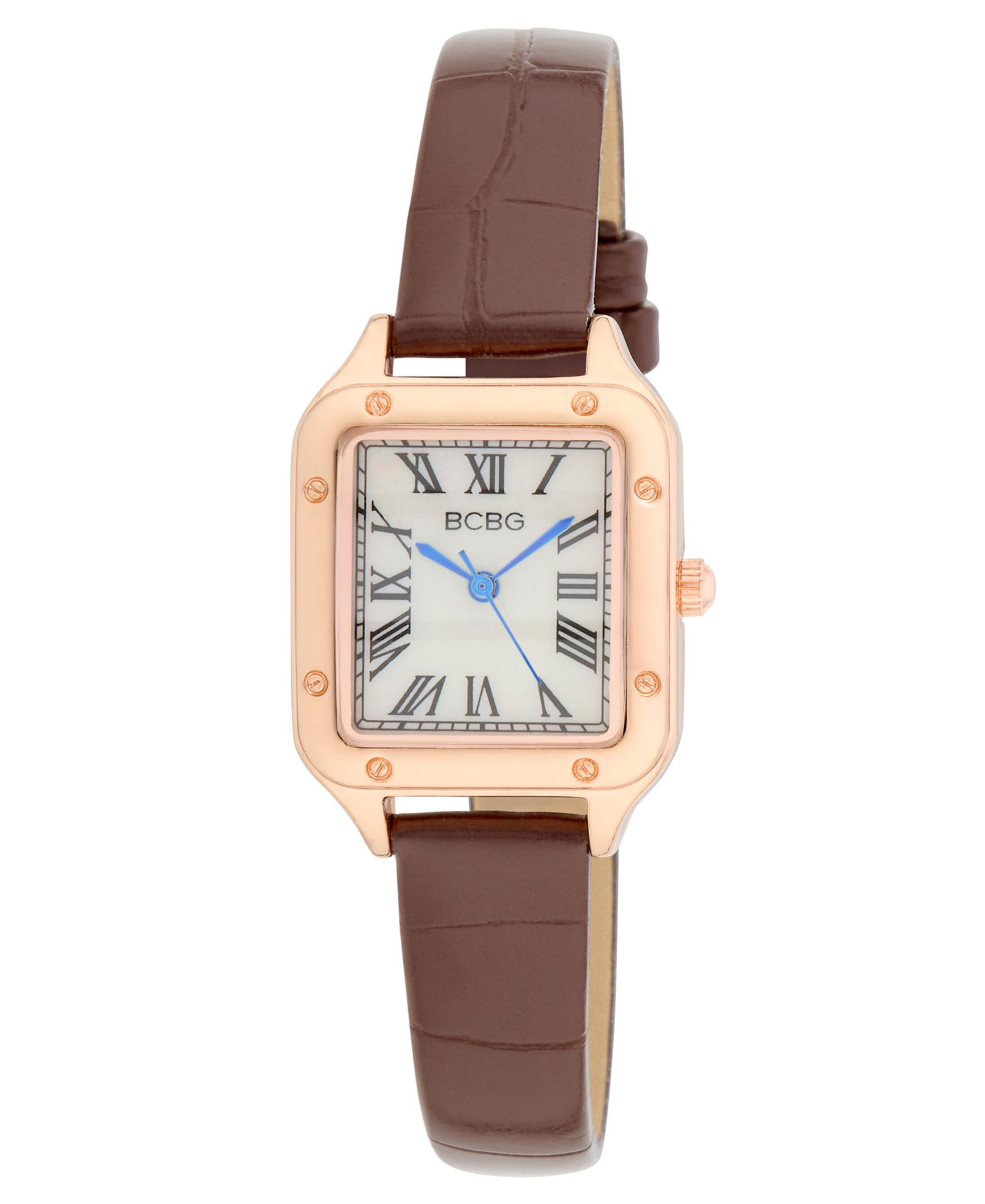 BCBG Women's Quartz Square Rose Gold Stainless Steel Watch 25mm
