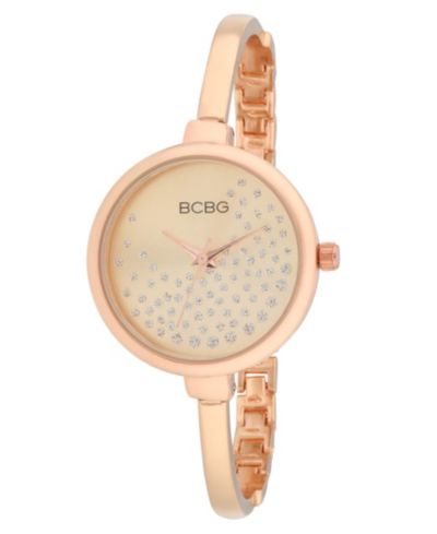 BCBG Женские кварцевые часы Rose Gold Stainless Steel, 32mm