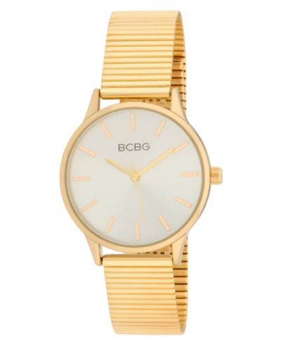 BCBG Women's Quartz Round Gold Stainless Steel Watch 34mm