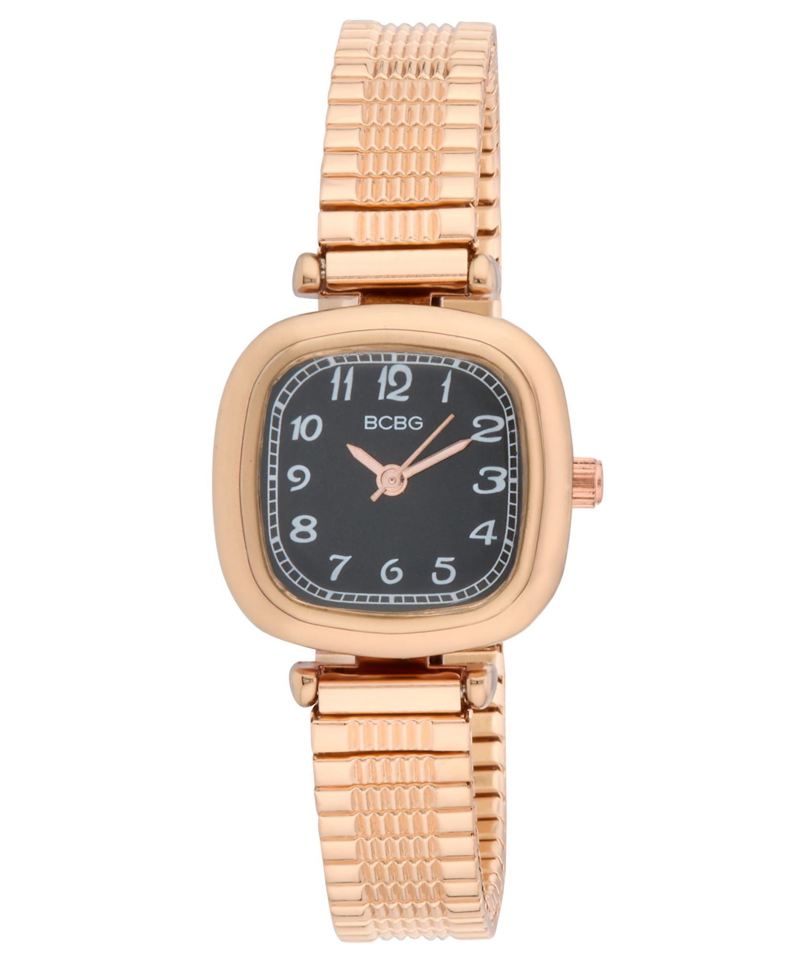 BCBG Women's Quartz Round Rose Gold Stainless Steel Watch 27mm