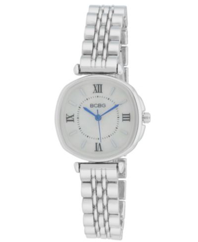 Женские кварцевые часы BCBG, серебряная нержавеющая сталь, 28mm