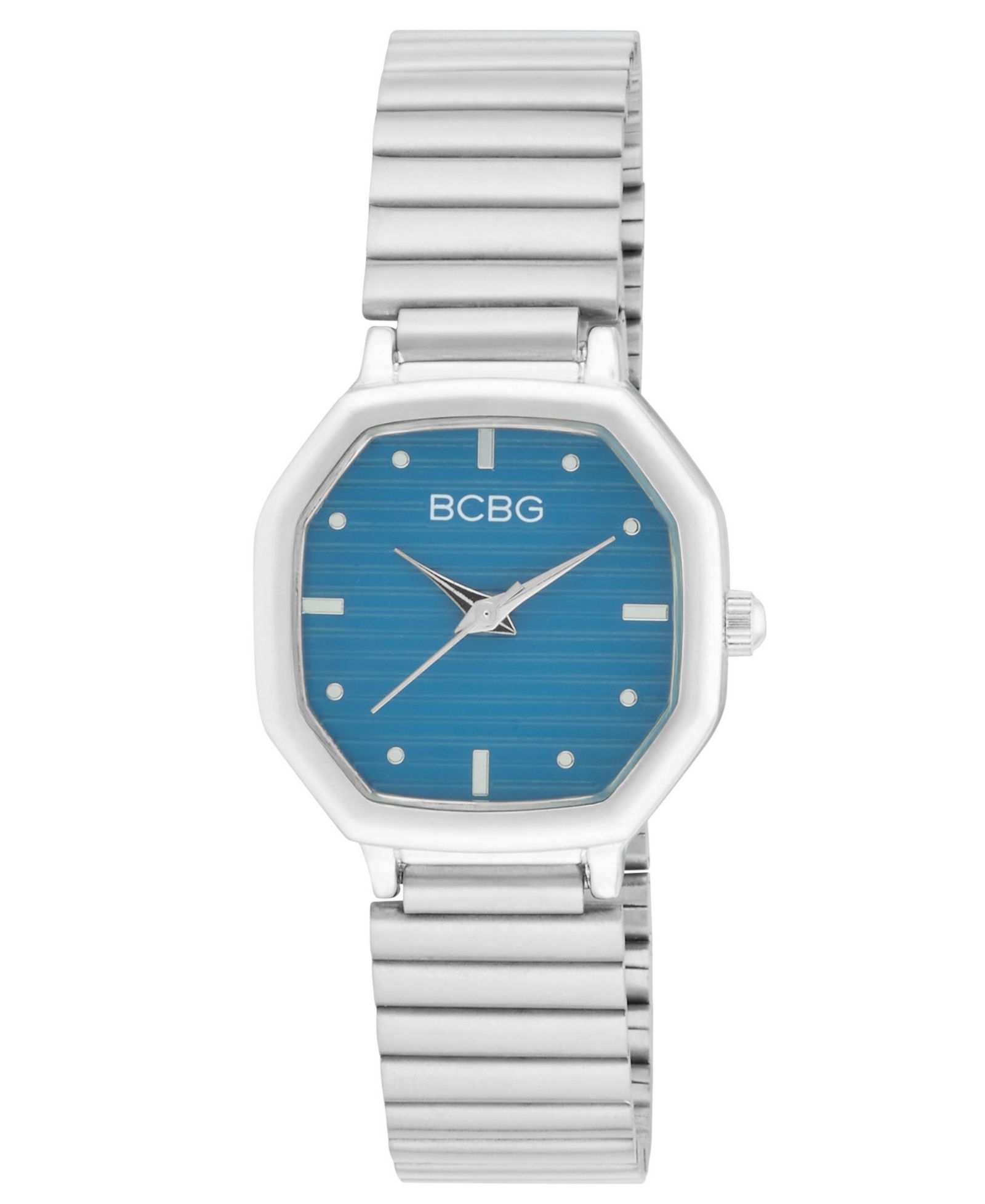 BCBG Женские кварцевые часы BCBG Women's Quartz Round Silver Stainless Steel Watch 26mm
