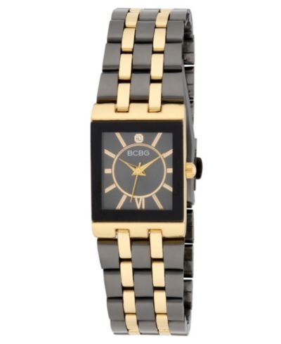 BCBG Женские часы Quartz Rectangle Black Stainless Steel 22mm