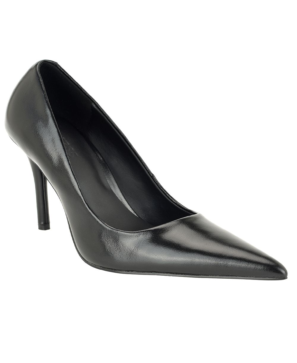 GUESS Women's Naprini Leather Pointed Toe Stiletto Pumps