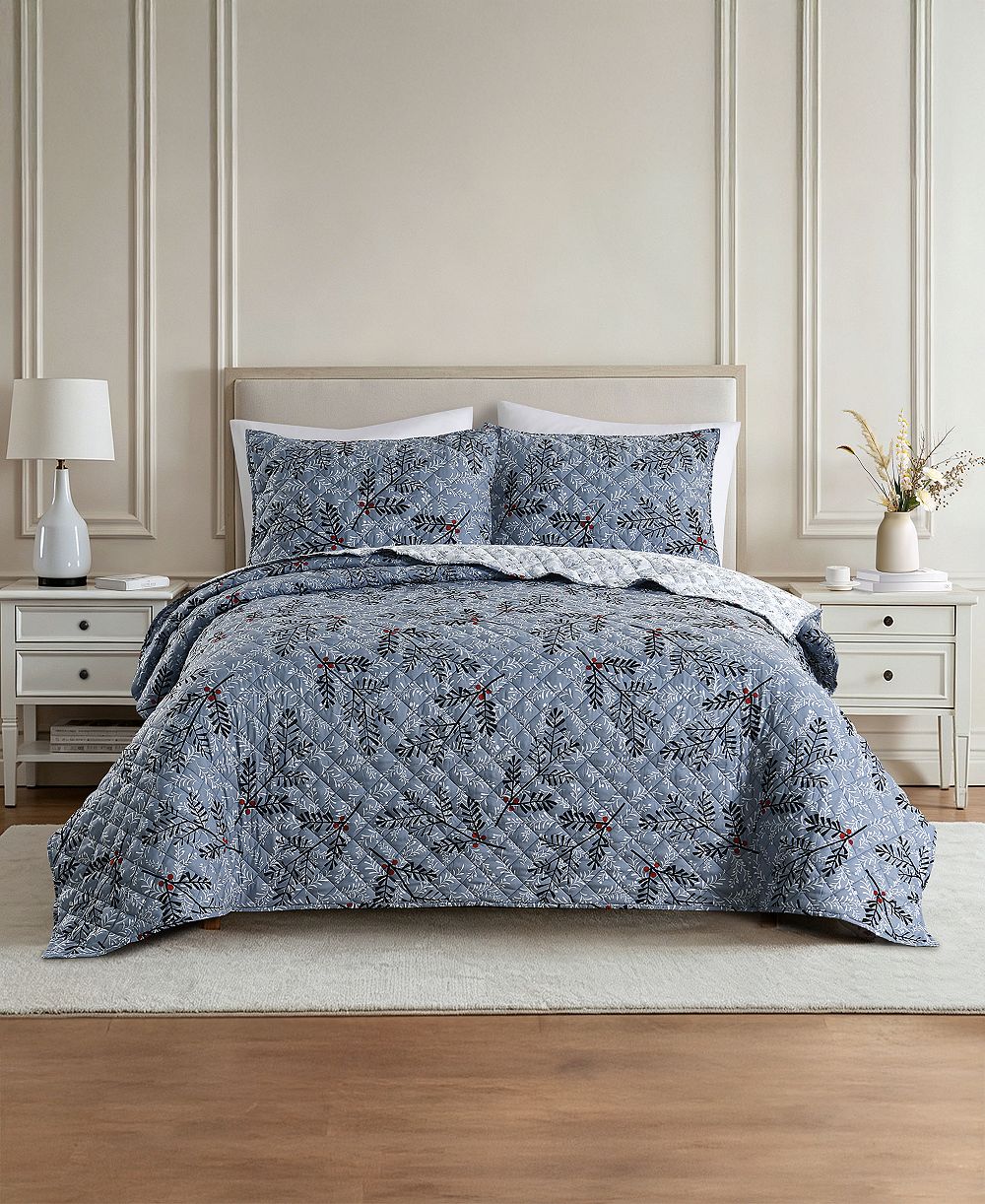 Комплект покрывала Lenox Festive Botanical, 2 части, Twin