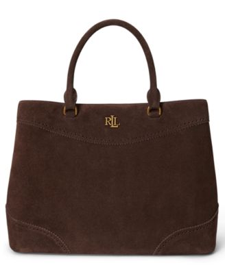 Lauren Ralph Lauren Marcy Suede Large Satchel Bag