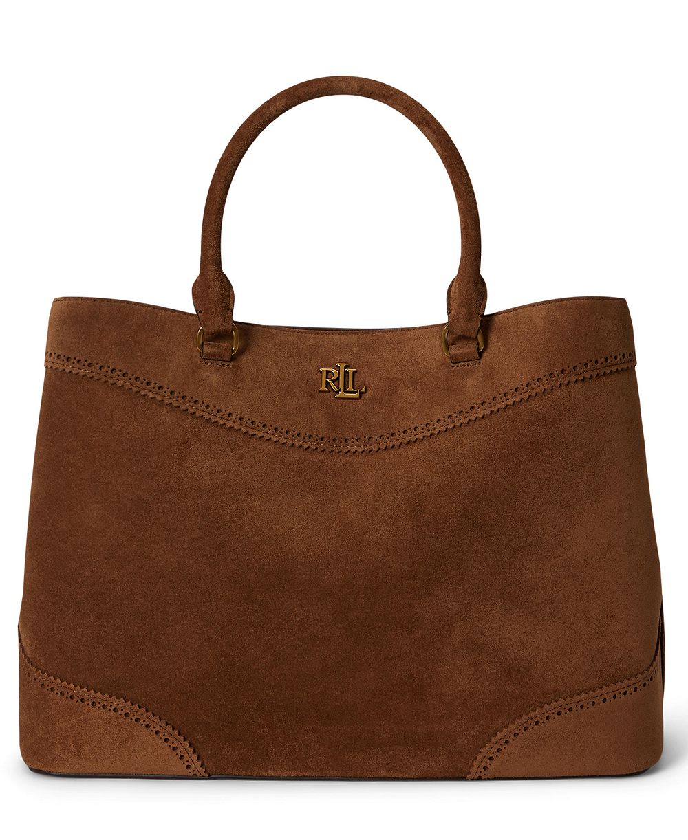 Lauren Ralph Lauren Marcy Suede Large Satchel Bag