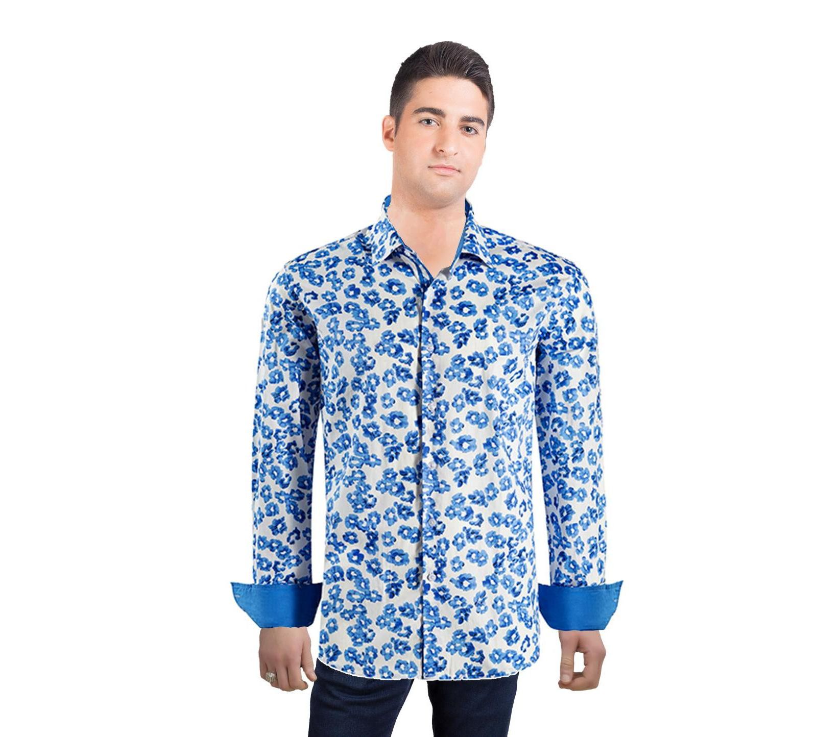 Мужская рубашка Elie Balleh Slim Fit Floral Sport Button-Down