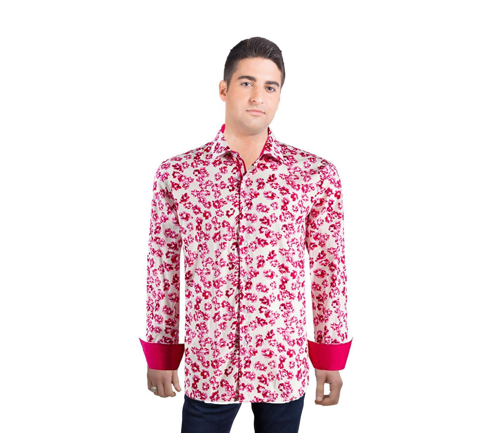 Мужская рубашка Elie Balleh Slim Fit Floral Sport Button-Down