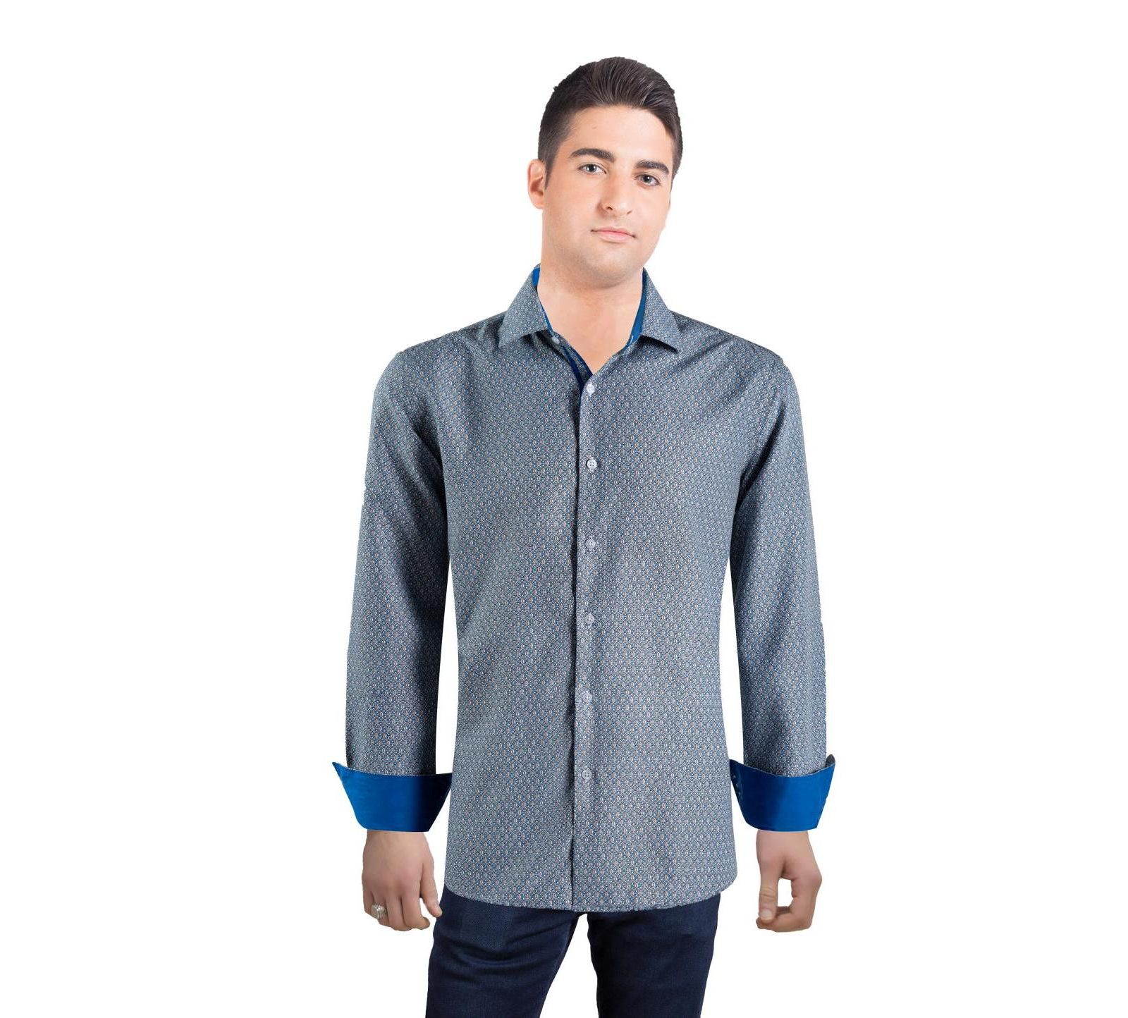 Мужская рубашка Elie Balleh Slim Fit Geometric Print Shirt