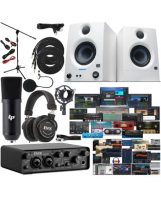 Студийный комплект Focusrite Scarlett Solo 4th Gen USB C: интерфейс, микрофон, наушники и ПО