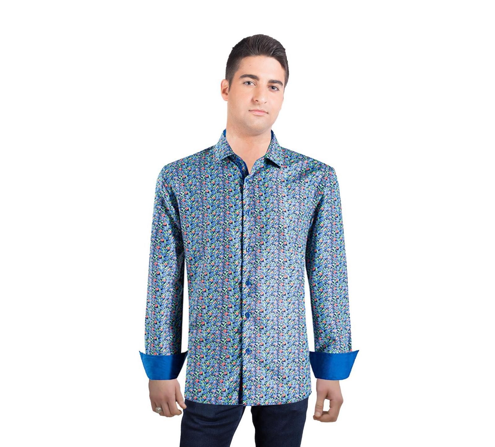 Мужская рубашка Elie Balleh Slim Fit Paisley Print Button-Down