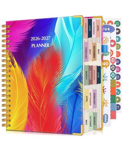 multi color feather a4