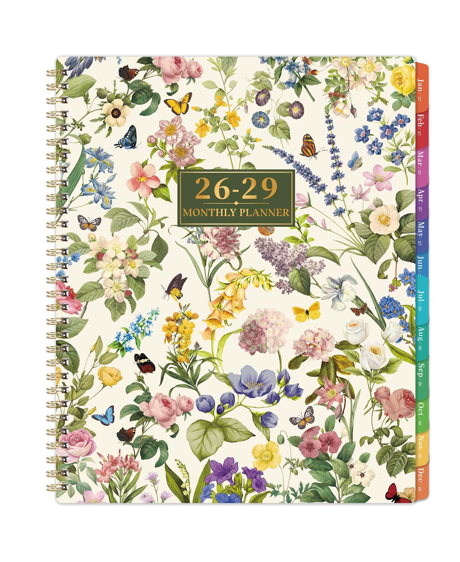 GNUADZ 2026-2029 Monthly Planner 3 Year Calendar Tabs Pocket