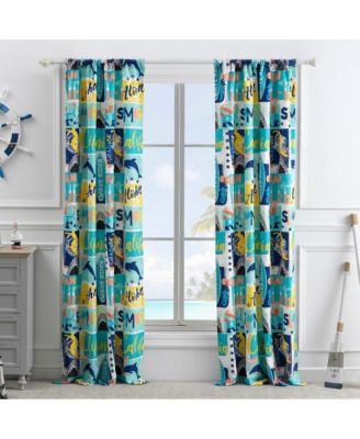 Набор штор Greenland Home Fashions Wave Rider, затемняющие, для спальни и гостиной