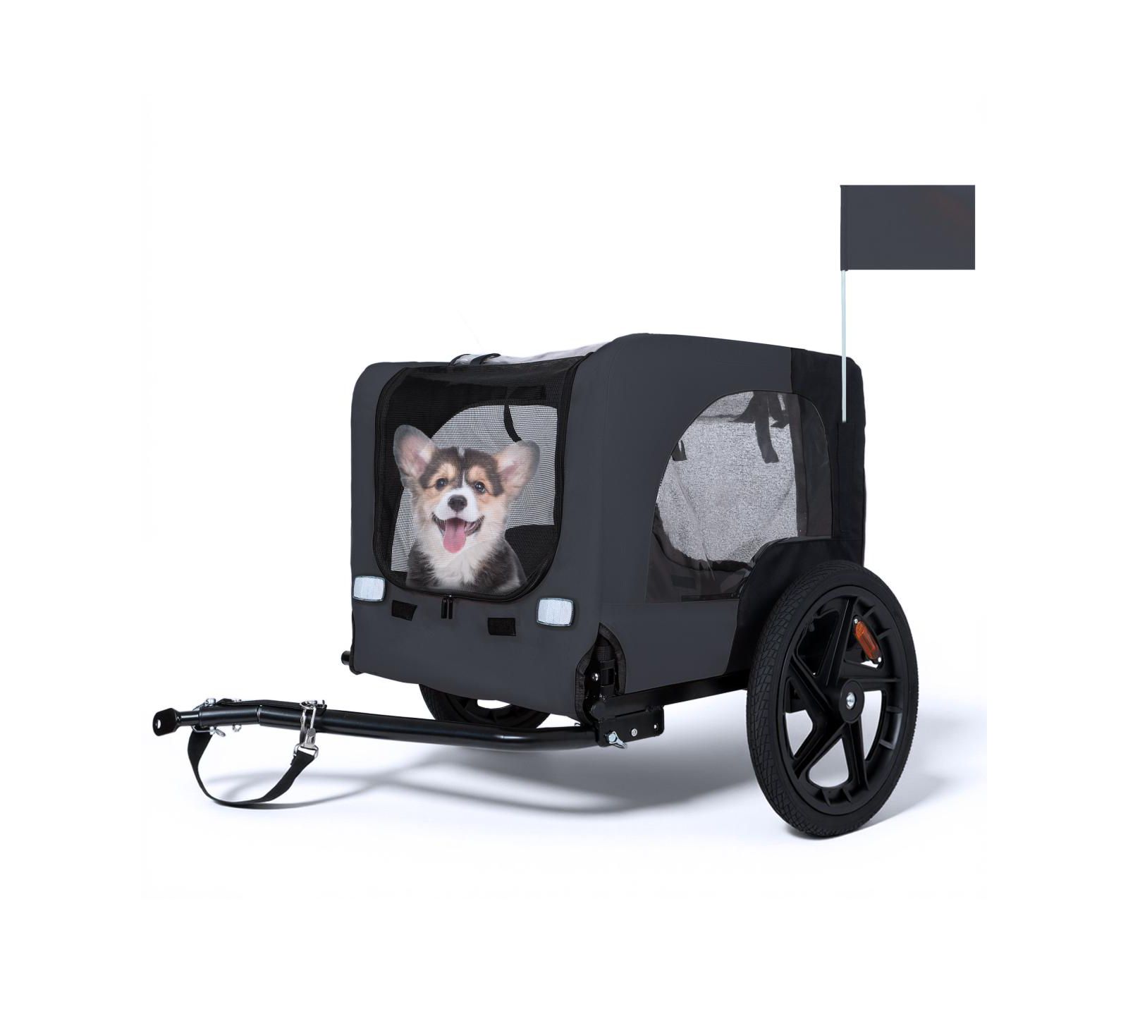 Складной прицеп для перевозки домашних животных Streamdale Furniture с 16-Inch колесами для бездорожья