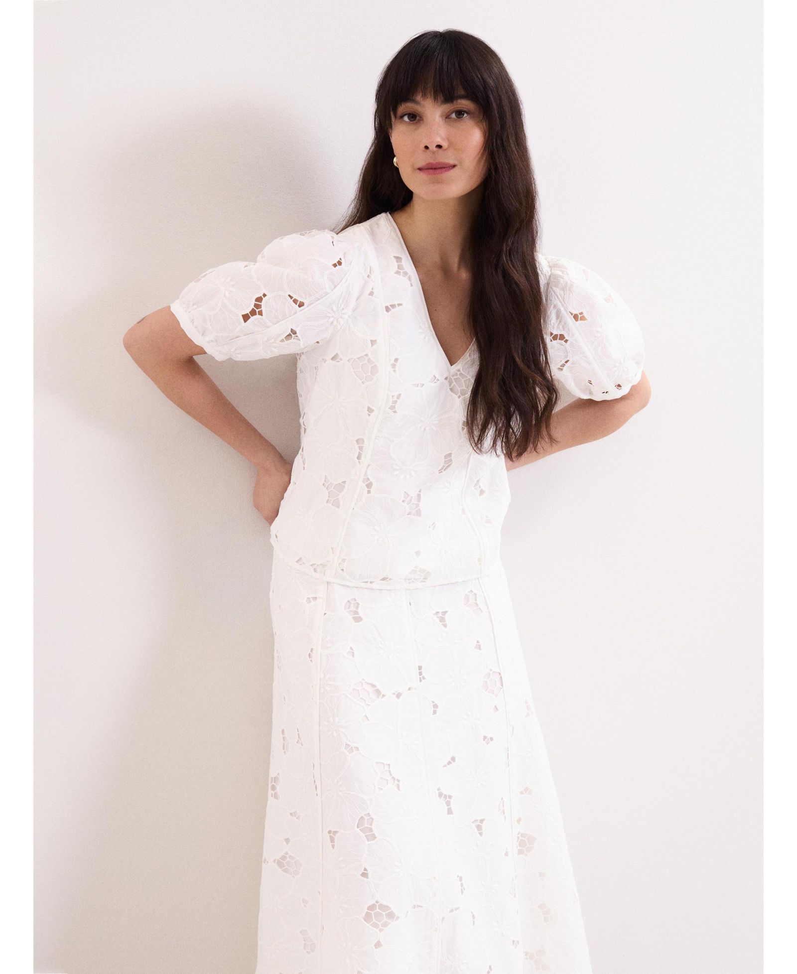 Phase Eight Women's Marina V-Neck Lace Blouse
