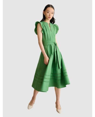 Платье Hobbs London Women's Vanessa Ruffle Sleeve