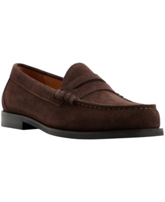 G.H.BASS Men's Berkeley Leather Beefroll-Stitching Loafers