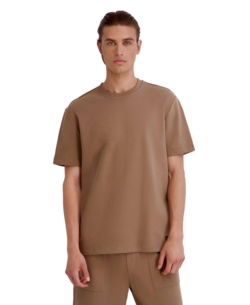 KARL LAGERFELD PARIS Men's Crewneck French Terry T-Shirt