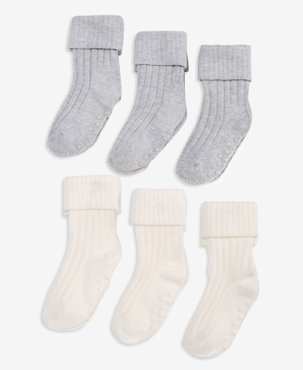 First Impressions Baby Boys' 6-Pack Ribbed-Knit Cotton-Blend Crew Socks, Macy's Exclusive