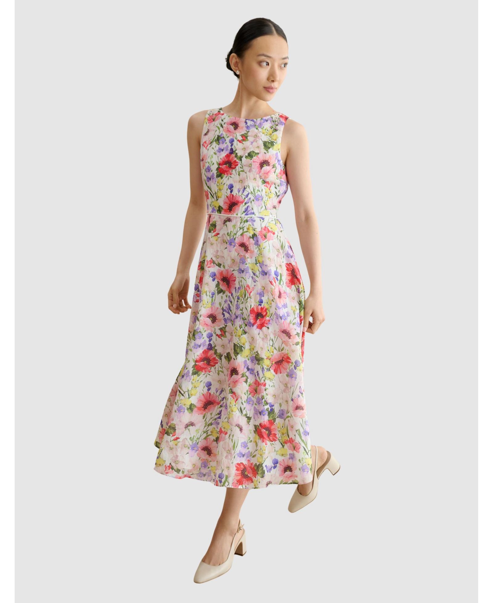 Hobbs London Женское миди-платье Carly Floral