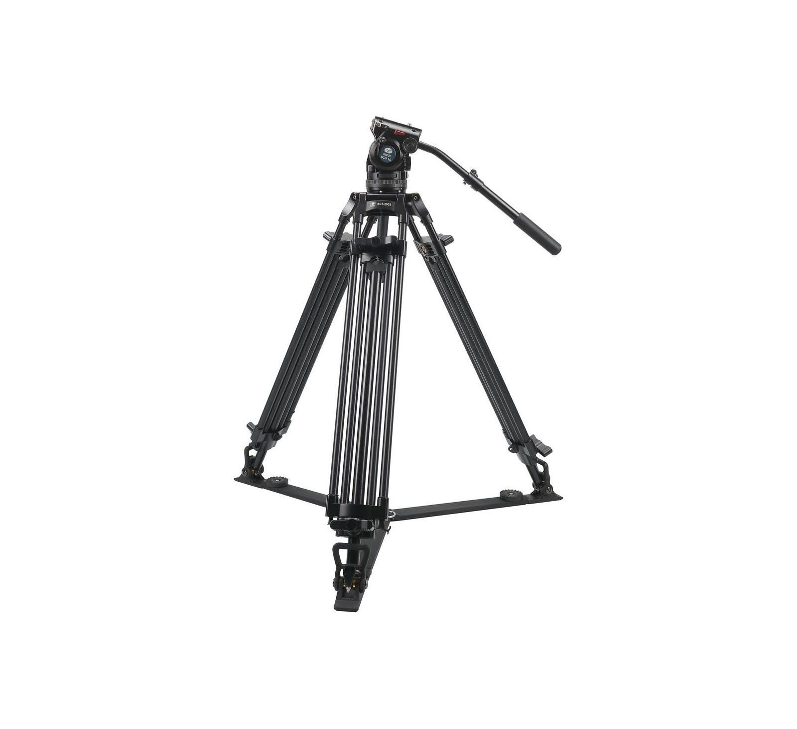 Sirui BCT-2003 3-Section Aluminum Video Tripod with BCH-10 Fluid Head