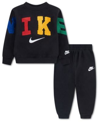 Комплект Nike Toddler Boys' 2T-4T Fleece Crewneck Sweatshirt and Joggers, 2-Piece Set